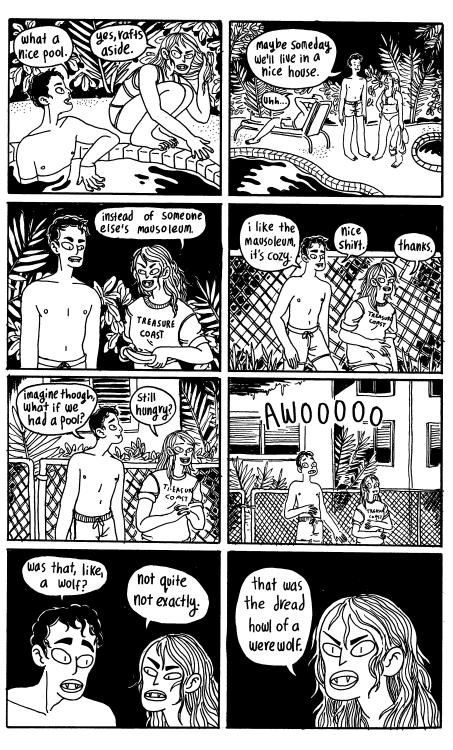 fattyatomicmutant:madelinehmcgrane:Vampire Beach 2a quick comic about beach vampires, werewolves, fr