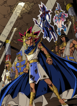 theabcsofjustice:  I think I posted a preview of this one awhile back, so here’s the finally finished coloring. I think like half the Yugioh colorings I’ve done now have Atem in them. Maybe I should branch out more. ^^; 