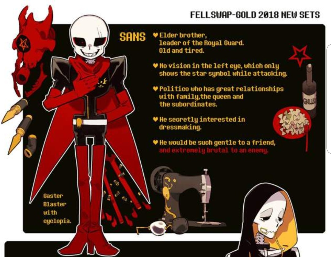 pic Fellswap Sans Nickname fellswap gold on tumblr