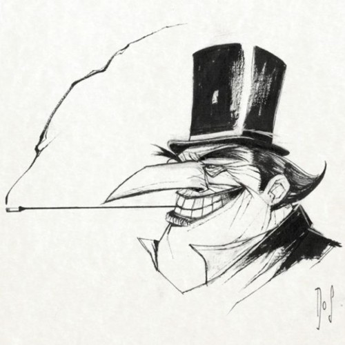 #penguin #batman #dccomics #dc #ink #inking #villan #gotham #dos #facciobruttefacce #sketch