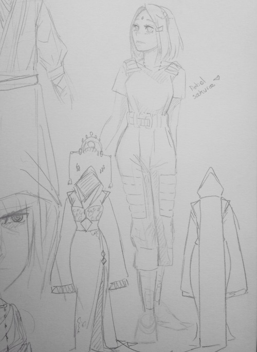 nataly-leyton:  Sasusaku sketches Star Wars universe. Because a new hope is coming and I’m a big fan of Star Wars since I was 9 years old when I discover the movies by myself. Nobody showed them to me. So when I saw them I was thrilled !!!! And ss because