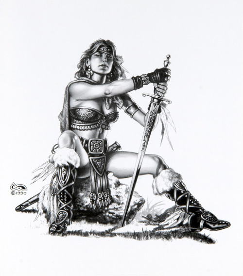 Babette the Barbarian by Clyde Caldwell