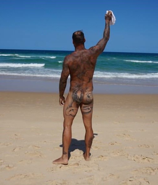 speedobuttandtaint:  luvstr8aussies:  Inked and Studly!   Speedobuttandtaint Hot