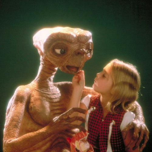 Steven Spielberg Makes Life More Magical. E.T. And Drew Barrymore 1982.