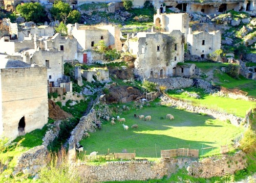 | ♕ |  Ruins of Ginosa - Puglia, Italy  | by © L▲Iv | via ysvoiceThe ruins of Genusium/Ginosa are lo