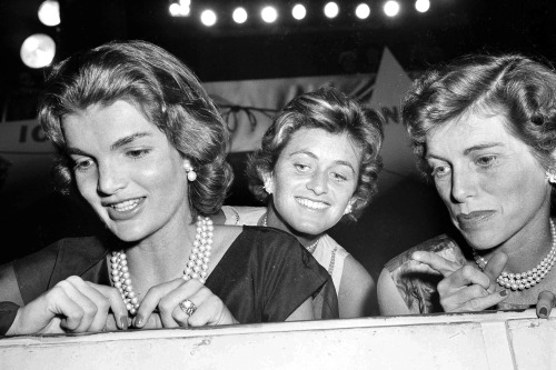  Aug. 14, 1956 - Jackie, Jean & Eunice attend the Democratic National Convention in Chicago. 