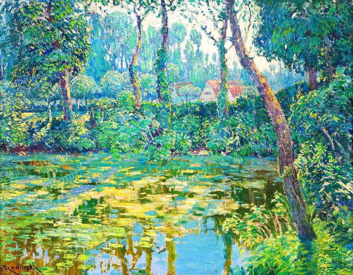 fleurdulys:  Houses bvy the River - Vaclav Radimsky ~1900 