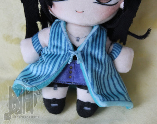 bhcrafts:Made a little Rinoa plush to test out the new velvet fabric I’ll be using for printed det