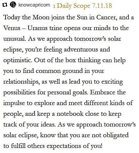 #Repost @knowcapricorn (@get_repost)・・・#CapricornScope 7.11.18 ♑️❤️✨ #Capricorn #Horoscope #Astrolog