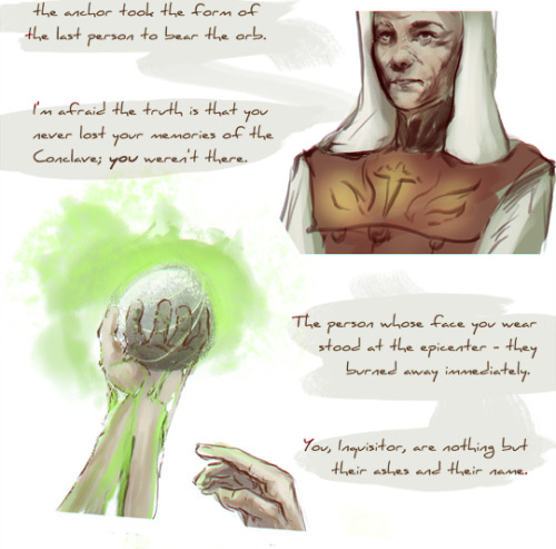 ar-lath-ma-vhenan:vilify:Dragon Age Inquisition AU where adaar/trevelyan/lavellan/cadash actually di