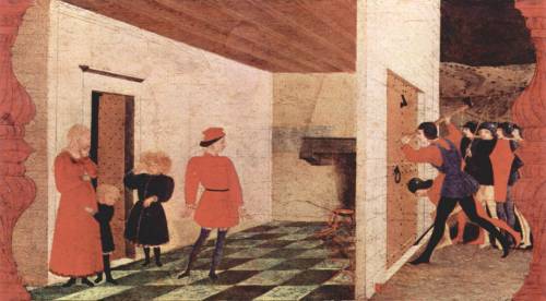 The Miracle of the Desecrated Host: Scene Two - The Profanation of the Host (Paolo Uccello, 1467-146