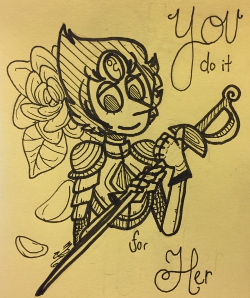 spadefish:  Inktober #8 is knight pearl!! 