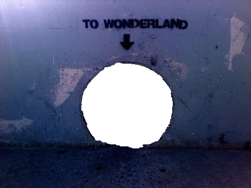 transparentdick:  to wonderland/your background.