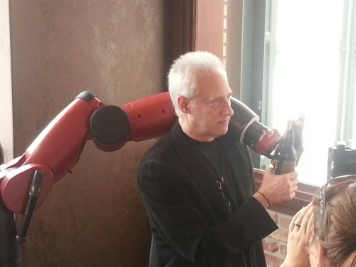 Today I had a Stone beer, poured by a robot, and enjoyed it with my favorite robot actor Brent Spiner (Commander Data from The Next Generation).  Today was a good day.