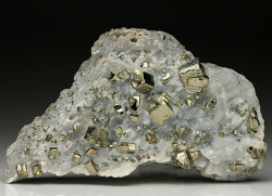 bijoux-et-mineraux:  Pyrite with Talc - 