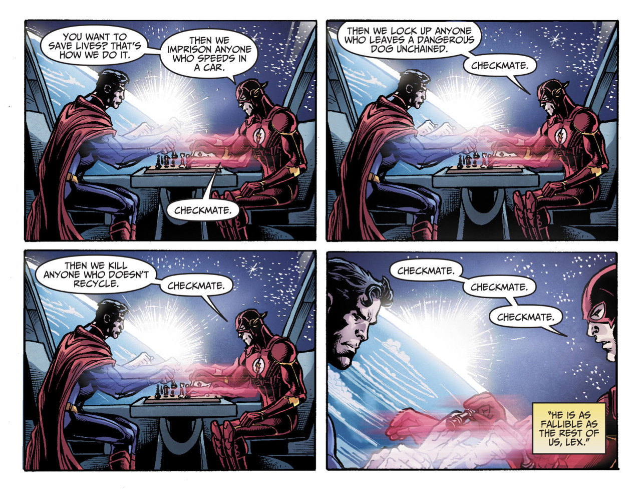 matt-ruins-feminisms-shit:  docislegend:  towritecomicsonherarms:  Checkmate Injustice:
