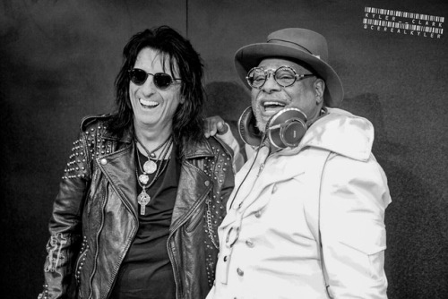 Couple of legends here at the @shure booth at @thenammshow! Alice with @therealgeorgeclinton and #do