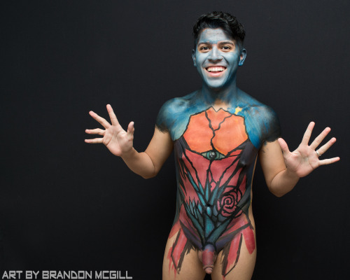 brandonmcgill:  ART BY BRANDON MCGILL SUPER POST!  That’s right, a massive body painting post to share with you all.  The model featured is Anthony M, and my inspiration was aquatic!  Please share this with your friends.  I would love to hear your
