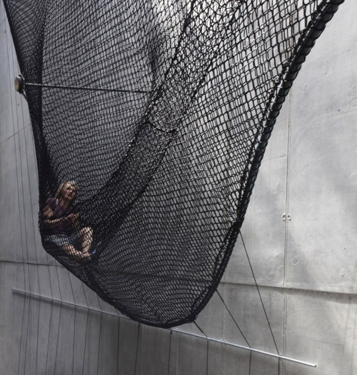 ryanpanos: Net Linz | Numen/For use | Via Acting as supplementary staircase in the exhibition space 