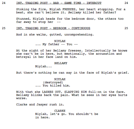 Hey, guys!I know this is a day late, but we really appreciate you guys watching the story unfold with us. As always, to thank you, here’s an excerpt from last night’s script, written by Kim Shumway.