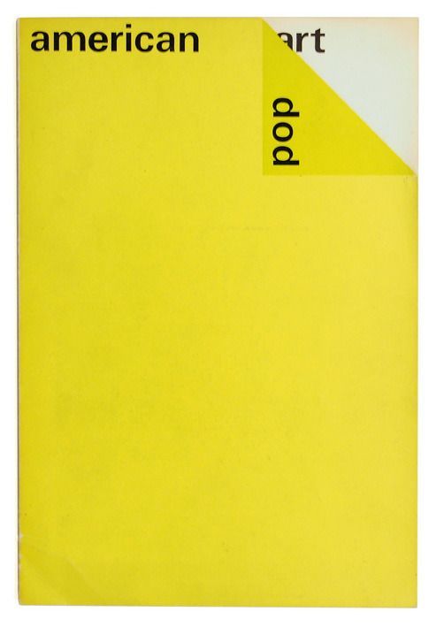 Stedelijk Museum Catalogue 364: American Pop Art Design by Wim Crouwel. 1964-Shop   |   Go