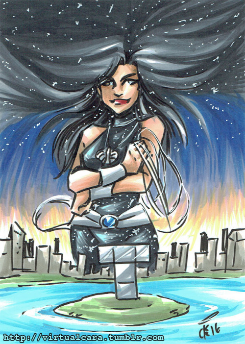 Troia! A commission. 5x7 Consketch, ink marker and paint on card stock.Commission Info | Buy Me A Co