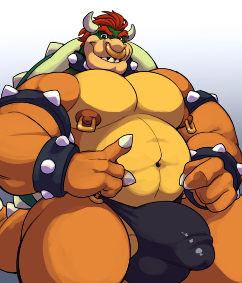 toomanyboners: Bowser and his stretched thong