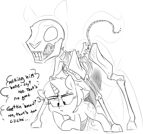 When you’re getting boned by a ghost skellie, you gotta think of an original bone-pun. It is DB’s dilemma 