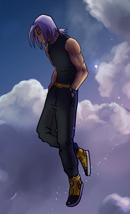 AU Future timeline Trunks and Pan, hanging out in the sky for fun~Every week I write a tidbit of the