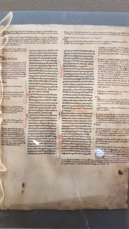 LJS 35 - Manuscript leaves from a canon law textThese two leaves here were used as pastedowns from a