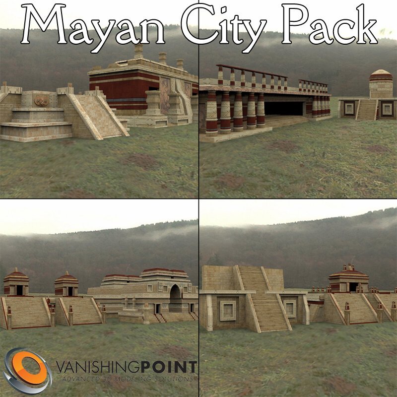 John Hoagland is at it again! This time with the beautiful Mayan City Pack! Realistic