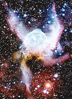 serjaimes-deactivated20140209:   NGC 2359 (also known as Thor’s Helmet) is an emission nebula in the constellation Canis Major. The nebula is approximately 15,000 light-years away and 30 light years in size. The central star is the Wolf-Rayet star HD