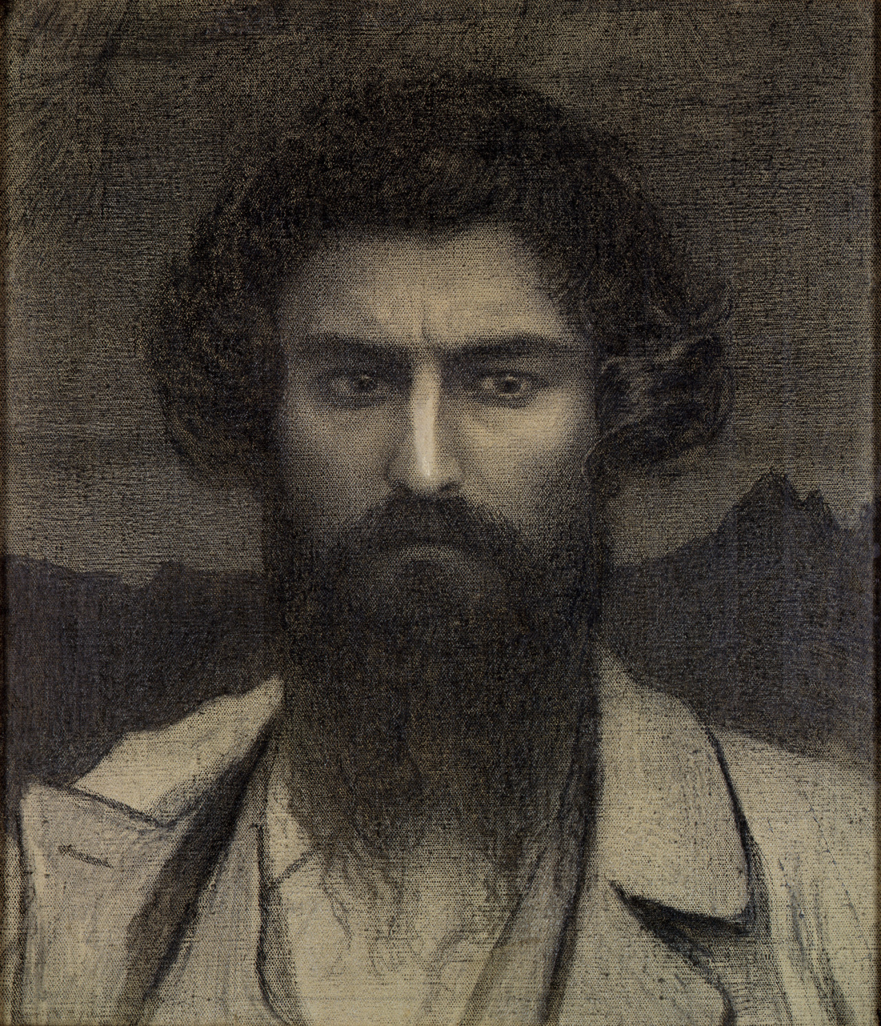   Giovanni Segantini (Italian, 1858-1899), Autoritratto [Self-portrait], 1895  