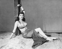 damsellover:  Yvonne De Carlo in a publicity still from Slave