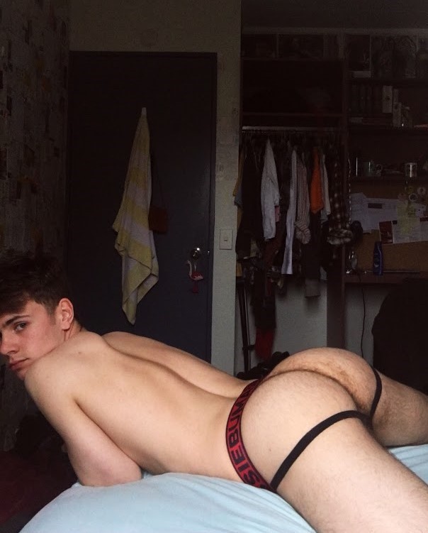 toby-fletcher:  Who enjoys a twink with a fuzzy bum?