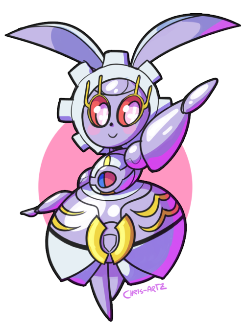 chris-artz:doodled the robot bunny princess