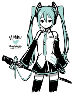 cactuskhee:  happy 11th year miku