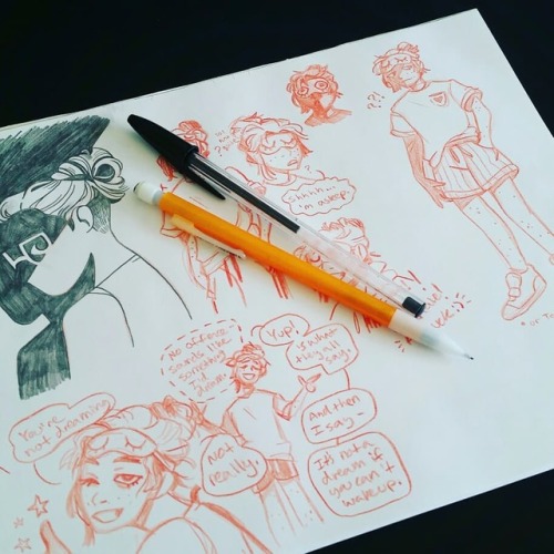  ✏Sketchbook Highlights✏ Been testing concepts for upcoming comics …[niccillustrates]