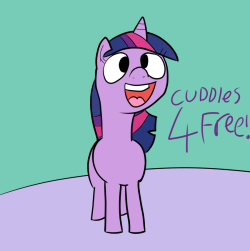 ask-twilight-and-fletch:  Free Hugs!!!  &lt;3