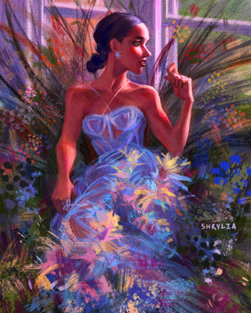 shrylia:Painting practice! PS CC, Kyle T. Webster’s brushes. Study of Cora Emmanuel photo