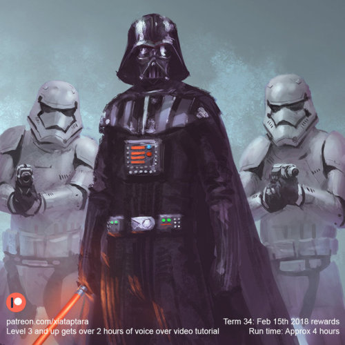 Vader and the gang by XiaTaptara Another Star Wars quick digital painting tutorial. Finally done, I 