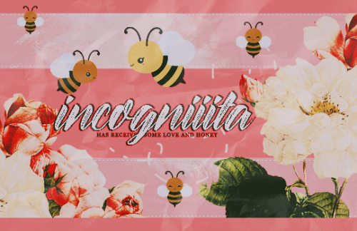 positivity for incogniiita : sending some love for @incogniiita! we don’t talk as much as we u