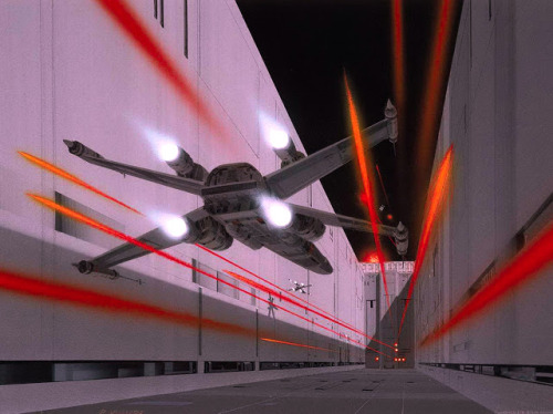 alwaysstarwars:Rebel and Imperial Ships - Art by Ralph McQuarrie