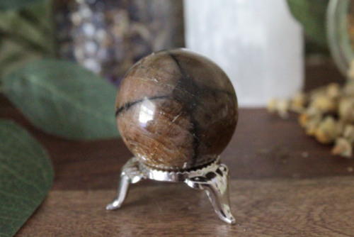 sylverra:  Chiastolite sphere at sylverra $5 flat shipping all US orders | Free US shipping over $50
