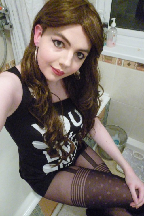 lucy-cd: Pictures New tights, prefer my stockings but this is still a cute outfit <3 