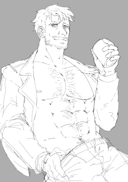 bara-zhilong:wip.Dream Daddy-Robert.I can’t