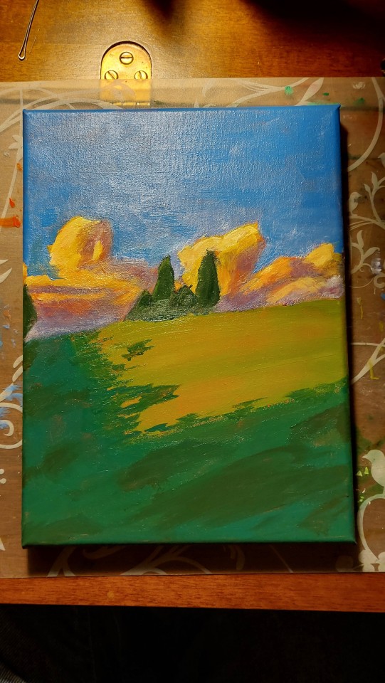 Landscape With Acrylic