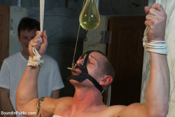 Macgayboy:  The Slave Must Keep Perfectly Still Or It Gets A Piss Bath 