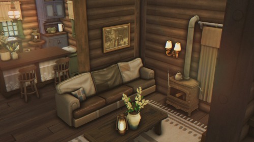 Forest Cabin On A Hill