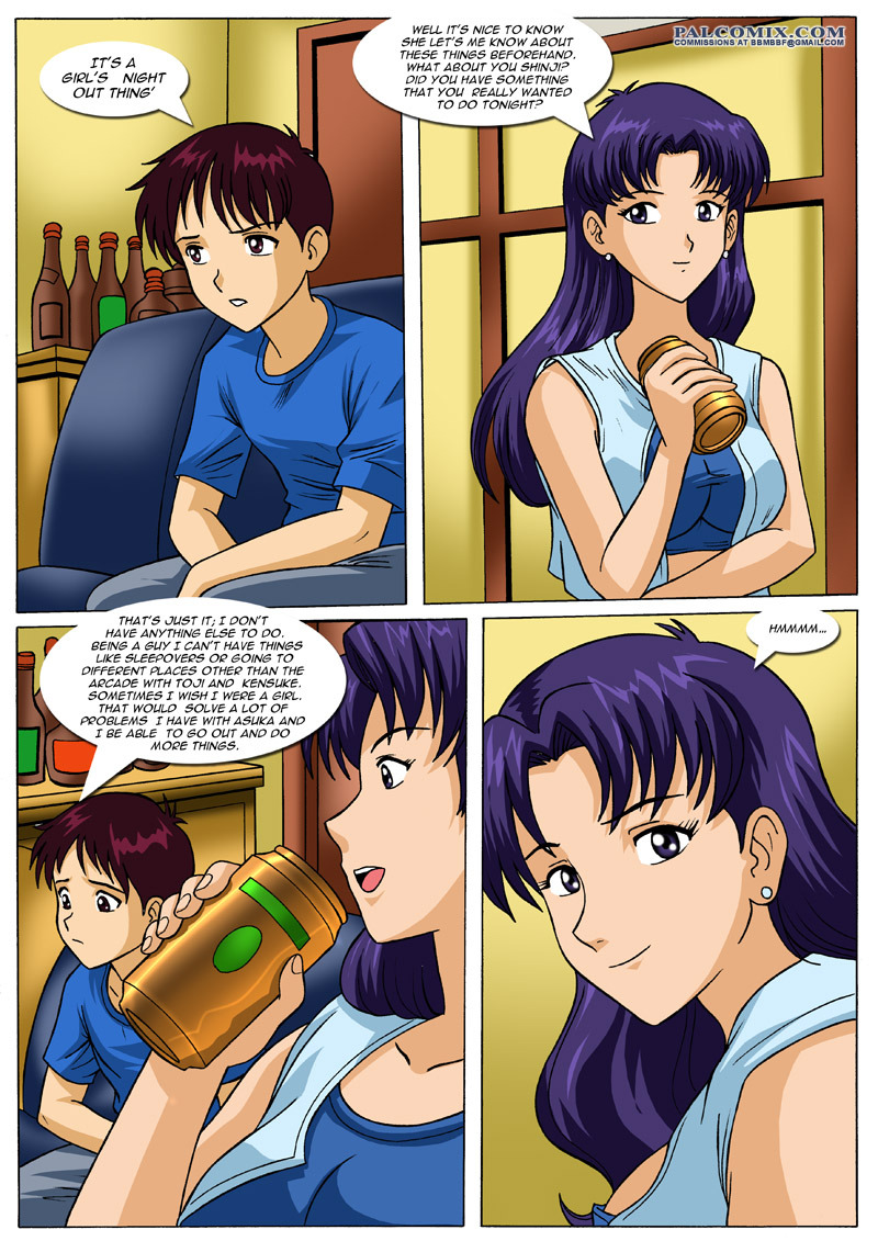 gendertransformation:  Shinji is transformed from boy to girl and gets to experience